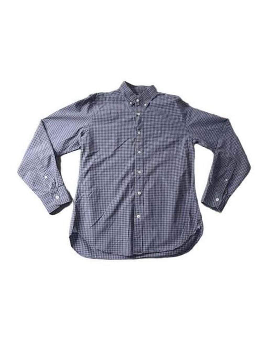 J.Crew Gingham Button Down Shirt Size S 14-14.5 Blue Long Sleeve Cotton